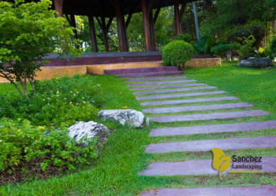 Garden Stone Path, Landscape Design. Jamestown NC